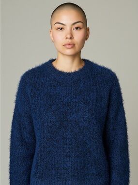 H&M Deep Blue Textured Sweater